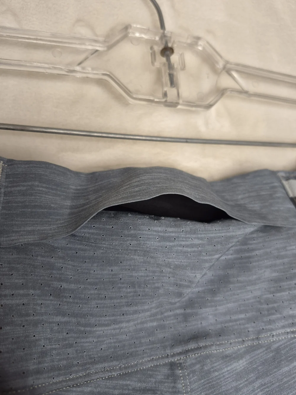 Lululemon Surge Athletic Running Shorts Heather Blue Gray Mens Small 27x6